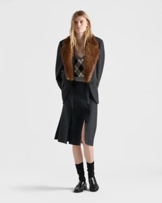 Argyle Knit Cashmere Top