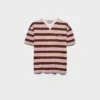 Bayadere Striped Lisle Cotton T-Shirt