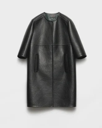 Bonded Leather Coat