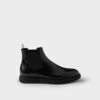 Brushed Leather Chelsea Boots