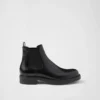 Brushed Leather Chelsea Boots