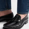 Brushed Leather Loafers