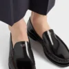 Brushed Leather Loafers
