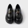 Brushed Leather Loafers