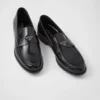 Brushed Leather Loafers