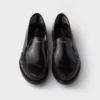 Brushed Leather Loafers