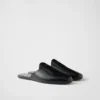 Brushed Leather Mules
