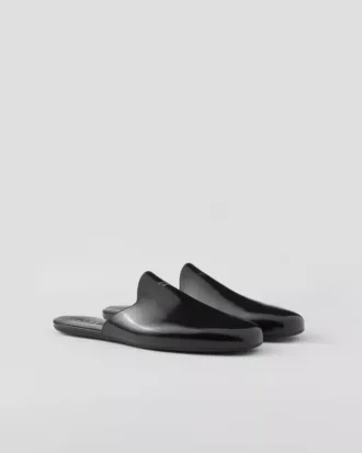 Brushed Leather Slippers