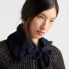 Cable-Knit Wool Collar