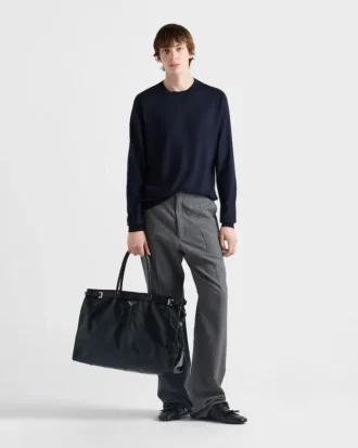 Cashmere and Silk Crew-Neck Sweater