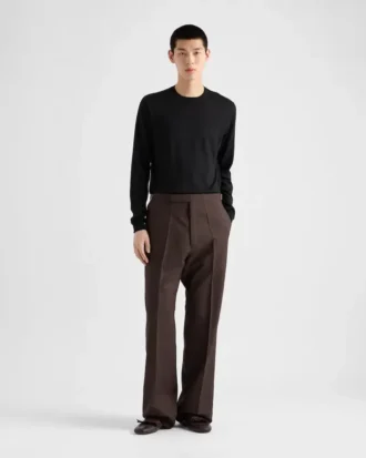 Cashmere and Silk Crew-Neck Sweater