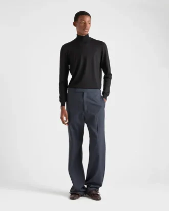 Cashmere and Silk Turtleneck Sweater