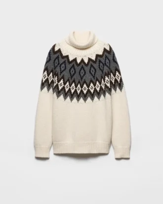Cashmere and Wool Turtleneck Sweater