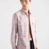 Checked Cotton Button-Down Shirt