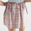 Checked Cotton Miniskirt