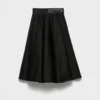 Chino Circle Midi-Skirt
