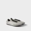Collapse Re-Nylon and Suede Elasticized Sneakers