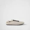 Collapse Re-Nylon and Suede Elasticized Sneakers