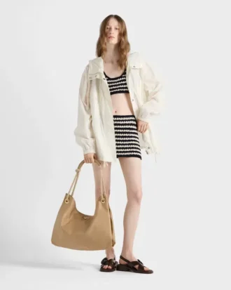 Cotton Crochet Miniskirt