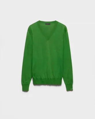 Cotton V-Neck Sweater