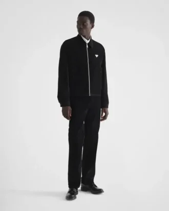 Cotton Velvet Blouson Jacket