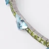 Couleur Vivante Bracelet – White Gold with Aquamarine and Peridot