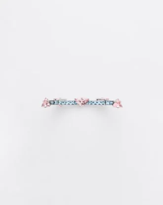 Couleur Vivante Bracelet – White Gold with Morganite and Aquamarine