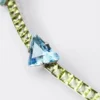 Couleur Vivante Necklace – White Gold with Aquamarine and Peridot