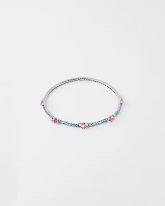 Couleur Vivante Necklace – White Gold with Morganite and Aquamarine