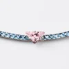 Couleur Vivante Necklace – White Gold with Morganite and Aquamarine