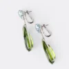 Couleur Vivante Pendant Earrings – White Gold with Aquamarine, Peridot and Diamonds