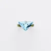 Couleur Vivante Solitaire Ring – White Gold with Aquamarine and Peridot
