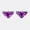 Couleur Vivante Stud Earrings – White Gold with Amethyst