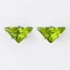 Couleur Vivante Stud Earrings – White Gold with Peridot