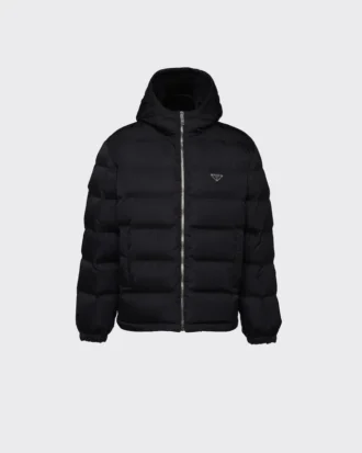 Cropped Re-Nylon Down Jacket