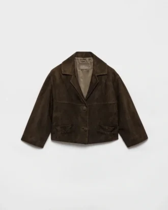 Cropped Suede Jacket