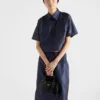 Cropped Taffeta Shirt