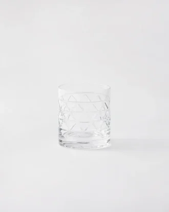 Crystal Tumbler – Triangles