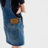 Denim Bib Overall Mini-Dress