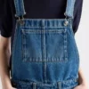 Denim Bib Overall Mini-Dress