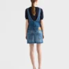 Denim Bib Overall Mini-Dress