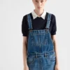 Denim Bib Overall Mini-Dress