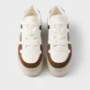Downtown Bold Nappa Leather and Suede Sneakers