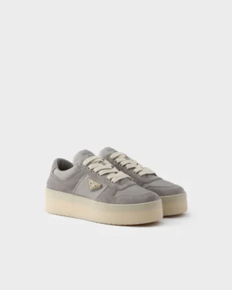 Downtown Bold Re-Nylon and Suede Sneakers