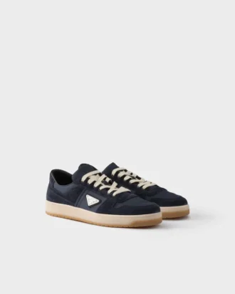 Downtown Re-Nylon and Suede Sneakers