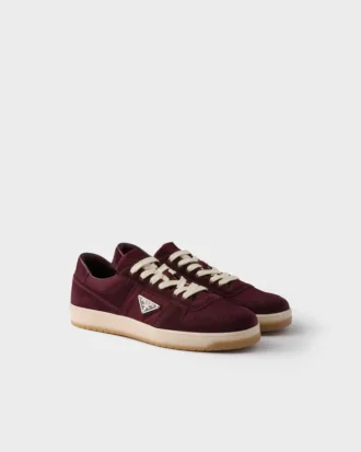 Downtown Re-Nylon and Suede Sneakers