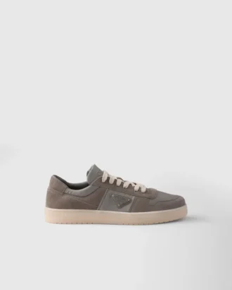 Downtown Re-Nylon and Suede Sneakers