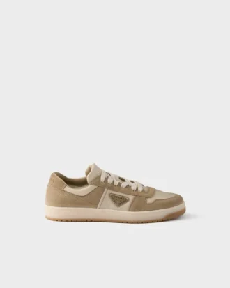 Downtown Re-Nylon and Suede Sneakers