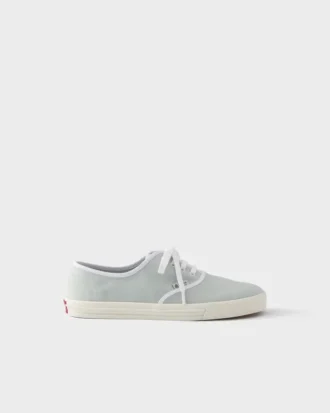 Drill Fabric Laced Sneakers