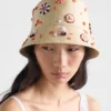 Embroidered Canvas Bucket Hat